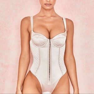 Champagne Corset Bodysuit